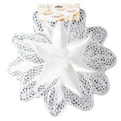X-Mas Placemat Silver 15in-wholesale