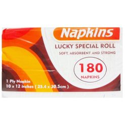 Lucky Napkins 180ct Soft & Strong-wholesale