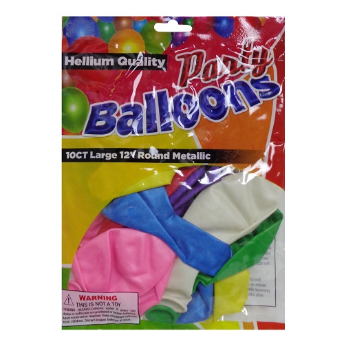 Party Balloons 10ct 12in Asst Clrs-wholesale Party Balloons 10ct 12in Asst Clrs-wholesale