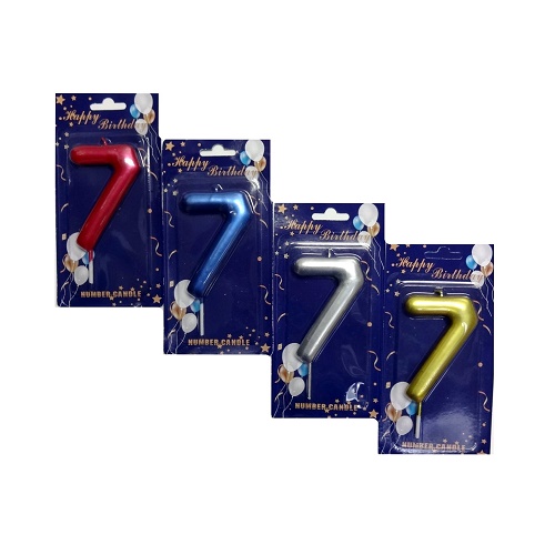 Birthday Candles #7 Asst Clrs-wholesale Birthday Candles #7 Asst Clrs-wholesale