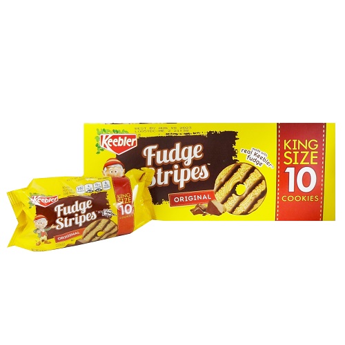 Keebler Fudge Stripes Cookies 4.75oz Ori-wholesale