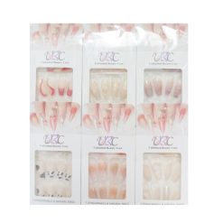 Pre-Glued Nails 12ct Asst Clrs-wholesale