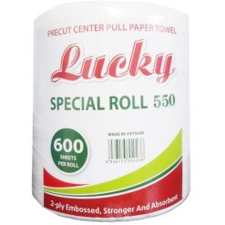 Lucky Precut Center Pull Paper Towel 600-wholesale