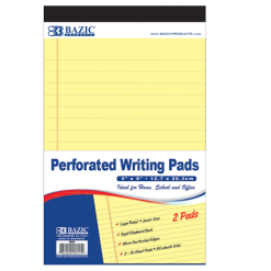 Writing Pad 5 X 8in 50ct 2pk Yellow-wholesale