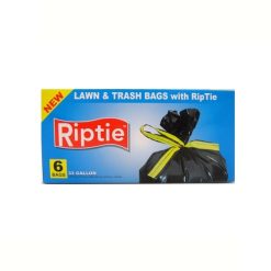Riptie Trash Bags 6ct 33 Gallons-wholesale