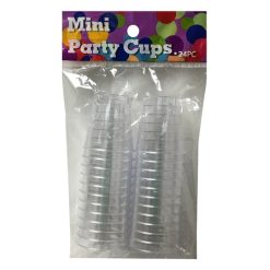 Mini Party Cups 24pc Shot Glass Plastic-wholesale
