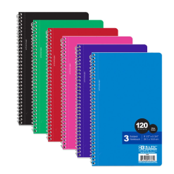 3 Subject Notebook 120ct W-R 9½ X 5¾in-wholesale