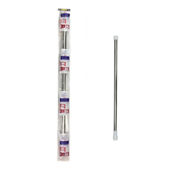 Tension Curtain Rod 27-47.3in Silver-wholesale