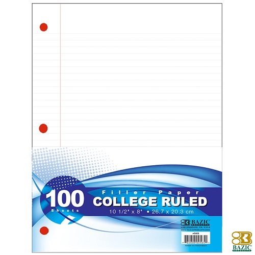 Filler Paper 100ct C-R-wholesale Filler Paper 100ct C-R-wholesale