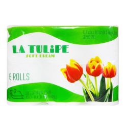 La Tulipe Bath Tissue 6pk 455ct 2-ply-wholesale
