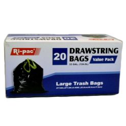 Ri-Pac Large Trash Bags 20ct 33gl-wholesale