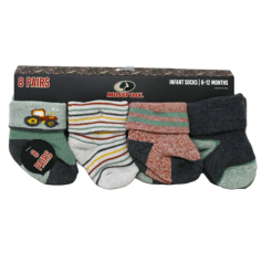 Baby Infant Socks 8pk 18-24 Lets Roll-wholesale