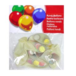 Balloons 5ct W-Confetti Clear-wholesale