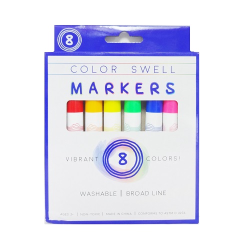 Color Swell Markers 8ct Broad Line-wholesale Color Swell Markers 8ct Broad Line-wholesale