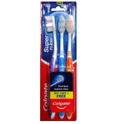 Colgate Toothbrush 3pk Md Super Flexi-wholesale