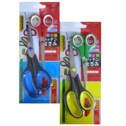 Scissors 2pk 19.5cm+14cm Asst Clrs-wholesale
