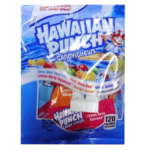 Hawaiian Punch Chewy Candy 3oz Asst-wholesale Hawaiian Punch Chewy Candy 3oz Asst-wholesale