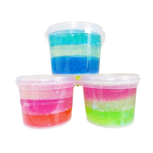Toy Slime In Bucket W-Glitter 500g Asst-wholesale