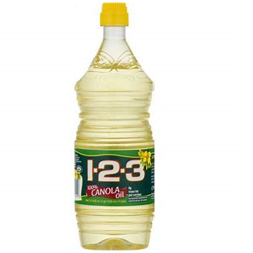 123 Canola Oil 33.81oz WOmegawholesale Online