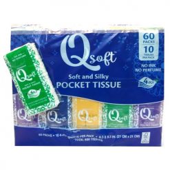 Q Soft Tissue 10ct 4-ply Pocket Size-wholesale