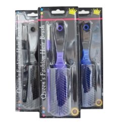 Hair Brush & Comb Set Asst Clrs-wholesale