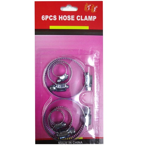 Hose Clamps 6pc Asst Sizes-wholesale Hose Clamps 6pc Asst Sizes-wholesale