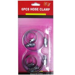 Hose Clamps 6pc Asst Sizes-wholesale