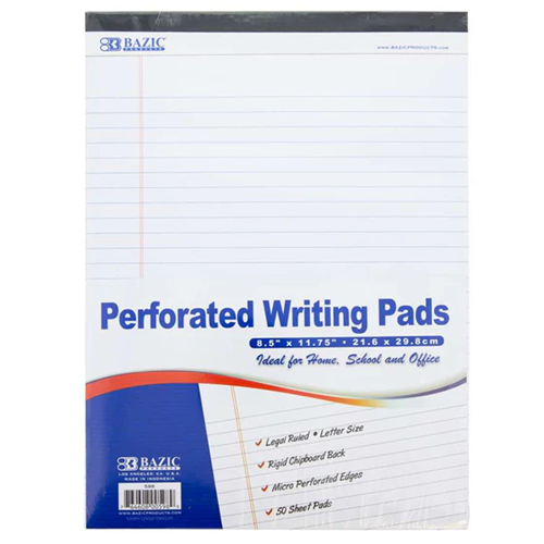 Perforated Note Pads 1pk 8.5X11.75in-wholesale Perforated Note Pads 1pk 8.5X11.75in-wholesale