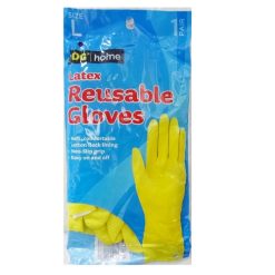 DG Gloves Latex 1pair Lg Yellow-wholesale