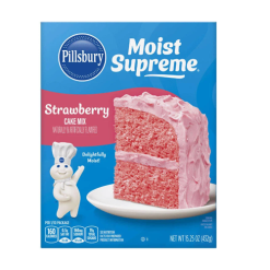 Pillsbury Cake Mix Strawberry 15.25oz-wholesale