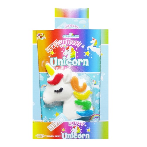 Super Gummy Unicorn 5.29oz Tutti Frutti-wholesale Super Gummy Unicorn 5.29oz Tutti Frutti-wholesale