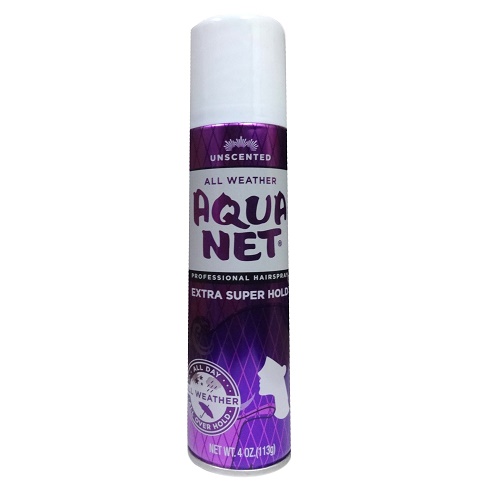 Aqua Net Hairspray Purple 20oz Label 