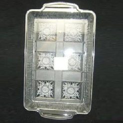 Serving Tray Plastic Rect 11in Clear-wholesale
