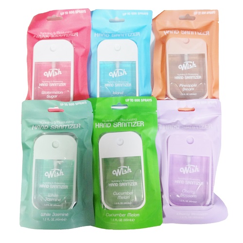 Wish Hand Sanitizer 1.5oz In Bag Asst-wholesale Wish Hand Sanitizer 1.5oz In Bag Asst-wholesale