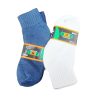 ZMZ Socks Crew 3pk 6-8 Asst Clrs-wholesale