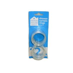 Shower Curtain Rings 12pc Clear-wholesale