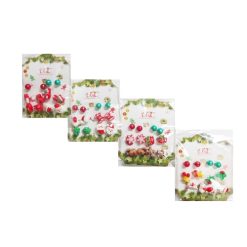 X-Mas Earrings 6pair Asst-wholesale