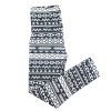 Leggings One Size Print Wht & Blk-wholesale