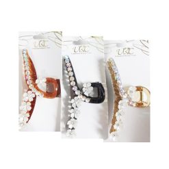 Hair Clip W-Flowers Asst-wholesale