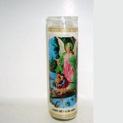 Candle 8in Angel De La Guarda White-wholesale