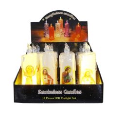 Candle Flameless LED 7in Religious-wholesale