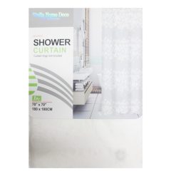 Shower Curtain 70 X 70 White Flower-wholesale
