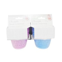 Baby Snack Containers 3pk Asst Clrs-wholesale