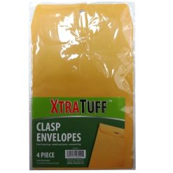 ***Xtra Tuff Envelopes 4ct 7X10in Yellow-wholesale