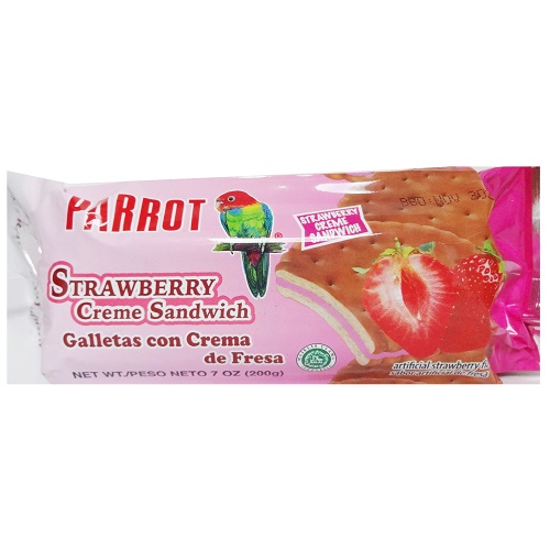 Parrot Creme Sandwich 7oz Strawberry-wholesale Parrot Creme Sandwich 7oz Strawberry-wholesale