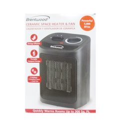 Brentwood Heater & Fan 9in Black-wholesale