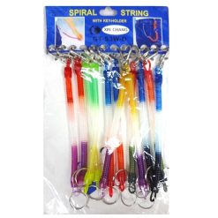 Key Chain Spiral String Asst Clrs-wholesale