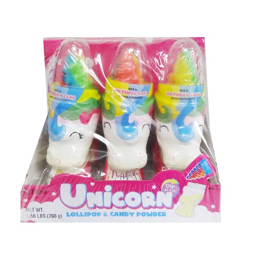 Unicorn Lollipop W-Candy Powder 2.08oz-wholesale