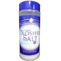 Natures Supreme Pure Kosher Salt 16oz-wholesale
