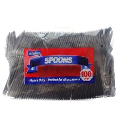 Ariana PP Black Spoons 100ct H-D-wholesale